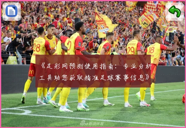 《足彩网预测使用指南:专业分析工具助您获取精准足球赛事信息》